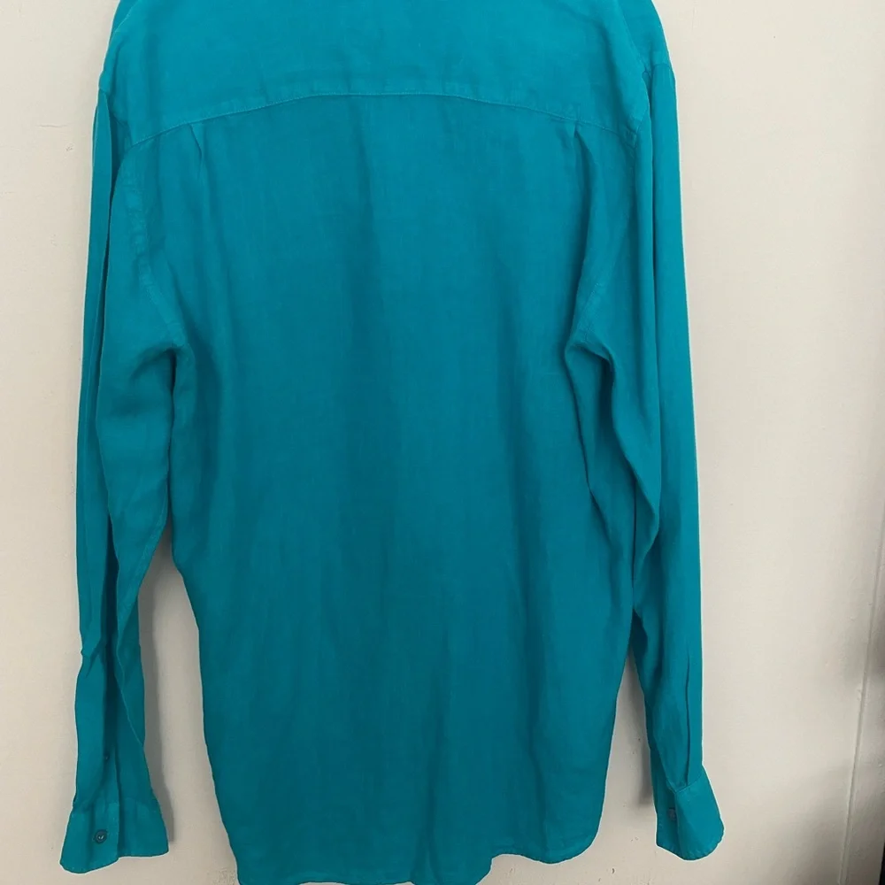 Vilebrequin Men's Turquoise Casual Button Down Shirt - Picture 4 of 7